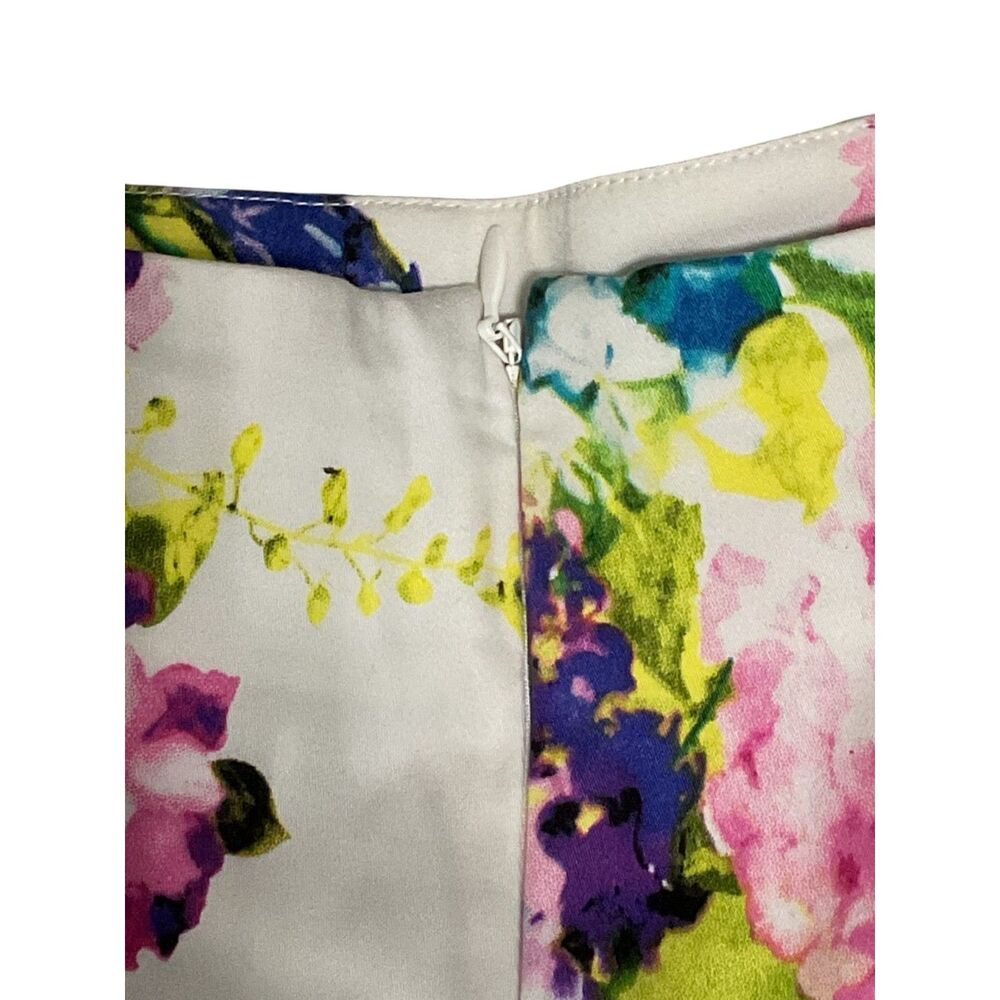Conrad C Collection Pink Purple Floral Capri Pants Size 4 - Picture 4 of 10